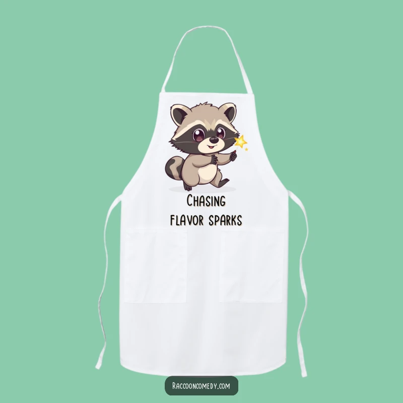 Funny Playful Raccoon Apron, Cook with Wonder and Hilarious Enchantment