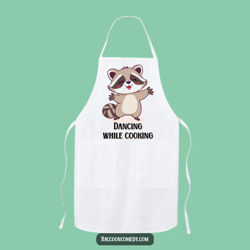Funny Happy Raccoon Dance Apron, Cook with Joy and Hilarious Flair