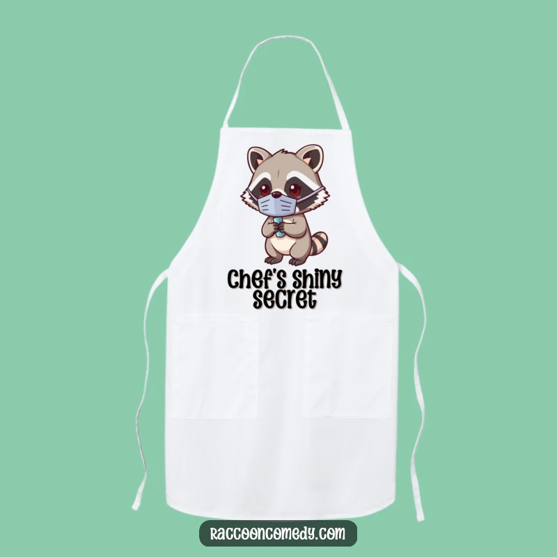 Funny Kawaii Raccoon Masked Apron - Hilarious Kitchen Accessory for Collectors