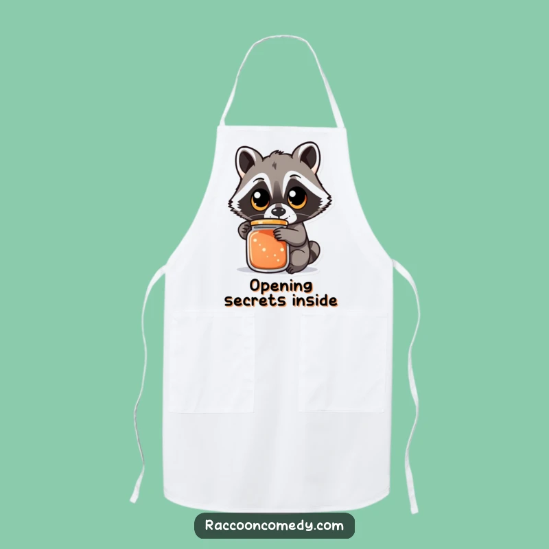 Funny Raccoon Jar Apron - Kitchen Determination, Ideal Funny Gift!