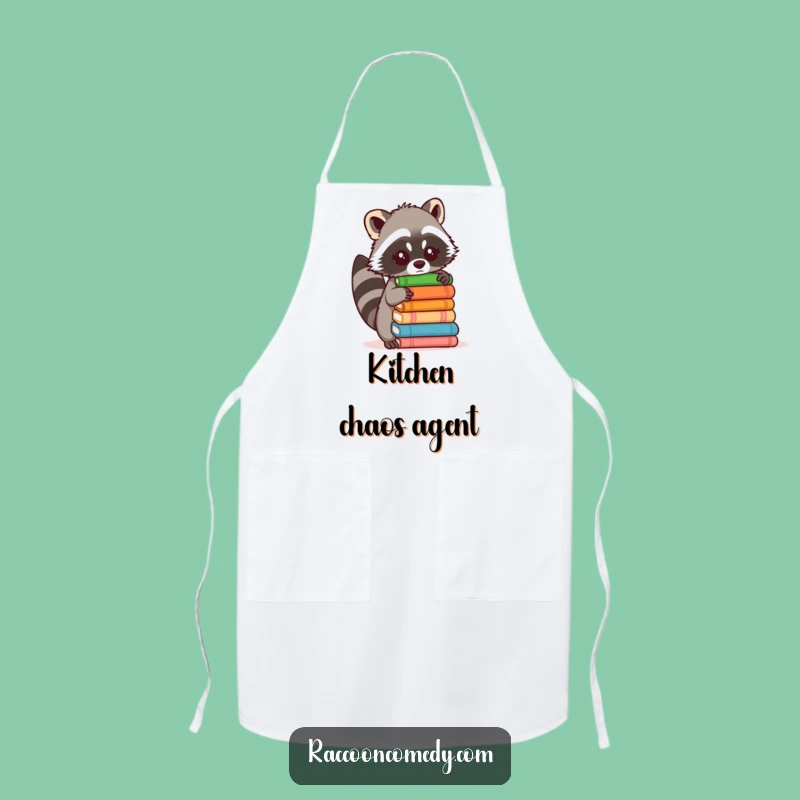Funny Raccoon Chef Apron: Cook Up Some Laughs in the Kitchen!