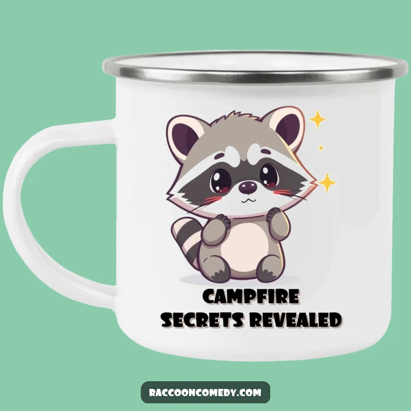 Funny Kawaii Raccoon Light Camping Mug: Magical Outdoor Adventures