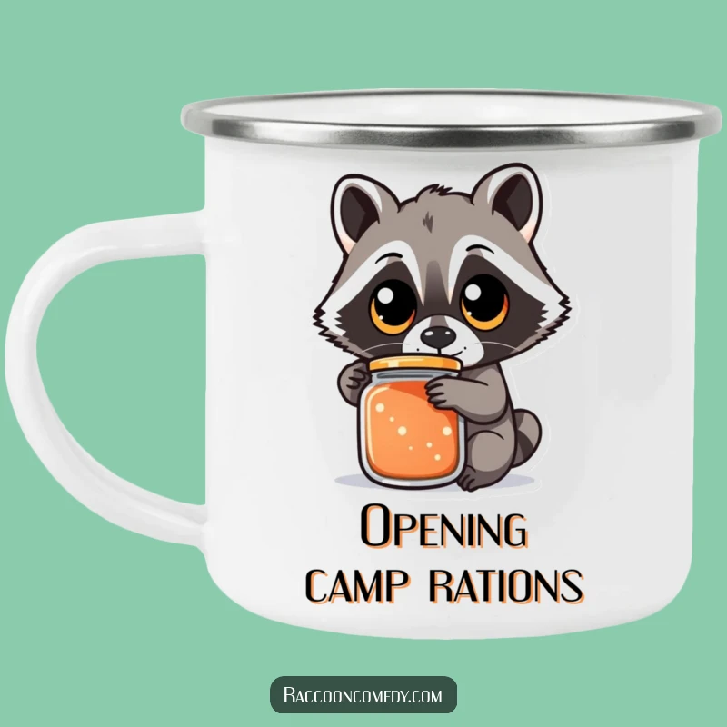 Funny Raccoon Jar Camping Mug - Campfire Persistence, Hilarious Outdoor Funny Gift!