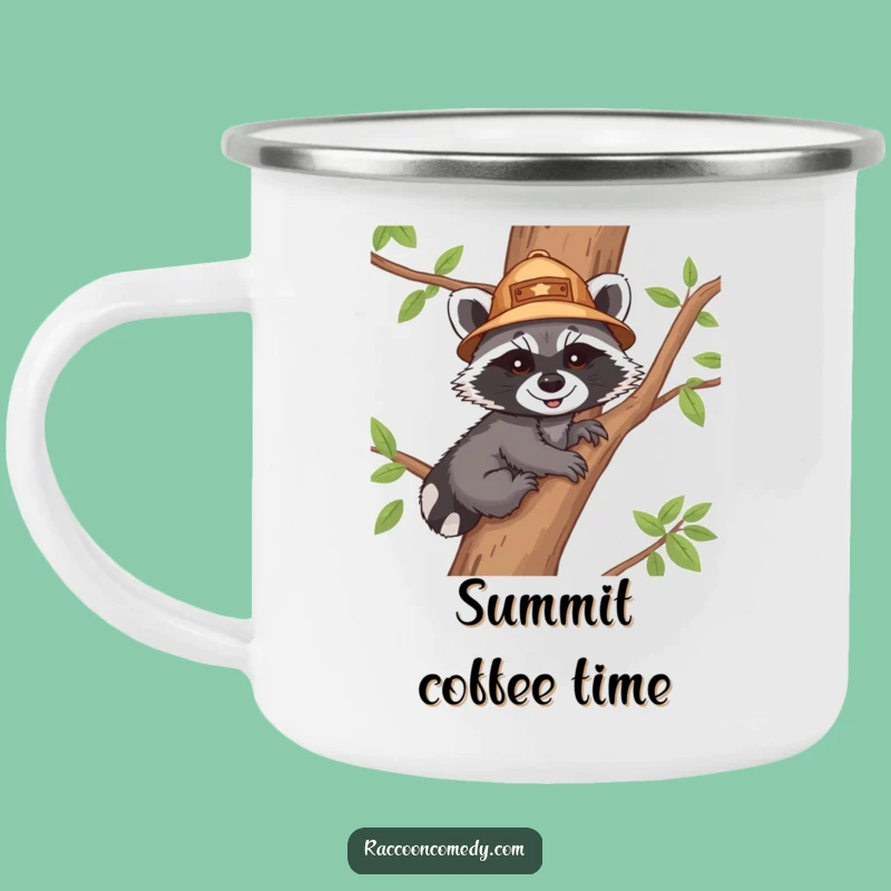 Funny Raccoon Explorer Camping Mug - Adventure Fuel for the Trail