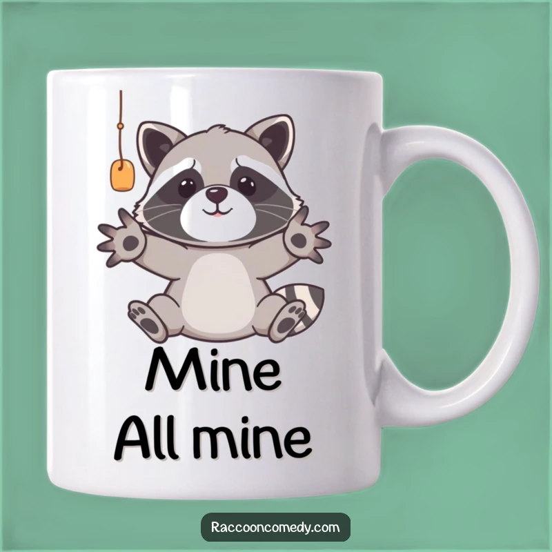 Funny Raccoon Mug: Adorable Trash Panda Gift for Scavenger Humor Lovers