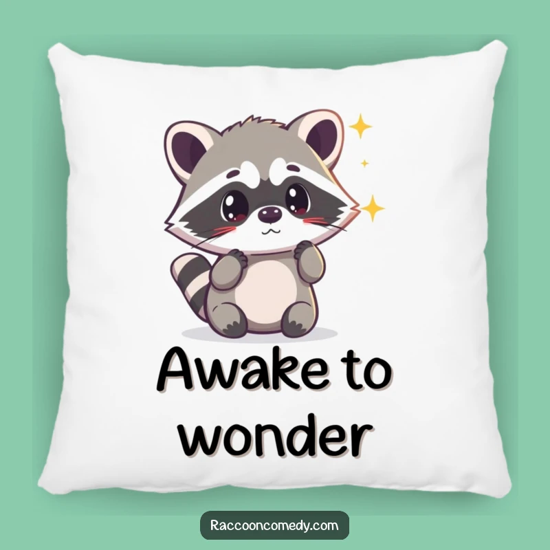 Funny Kawaii Raccoon Light Pillow: Cozy Comfort with Magical Surprise