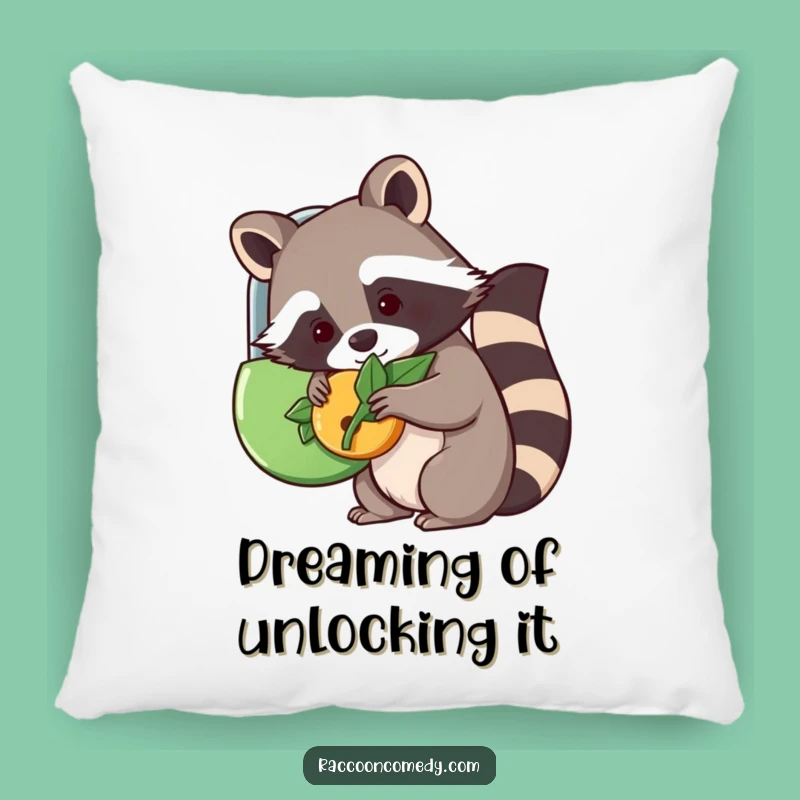 Funny Kawaii Raccoon Pillow - Cozy Comfort & Whimsical Decor!