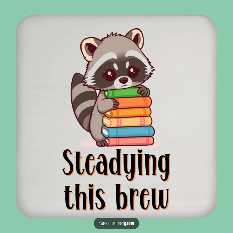 Funny Raccoon Drink Coaster: Protect Surfaces with Hilarious Style!