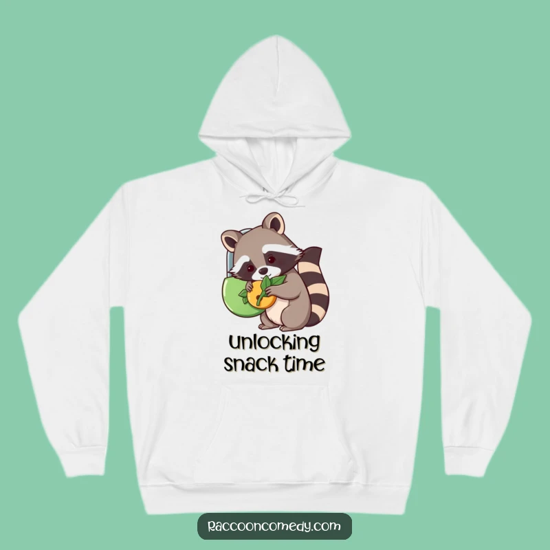 Funny Kawaii Raccoon Hoodie - Cozy & Cute Quest for Adventure!