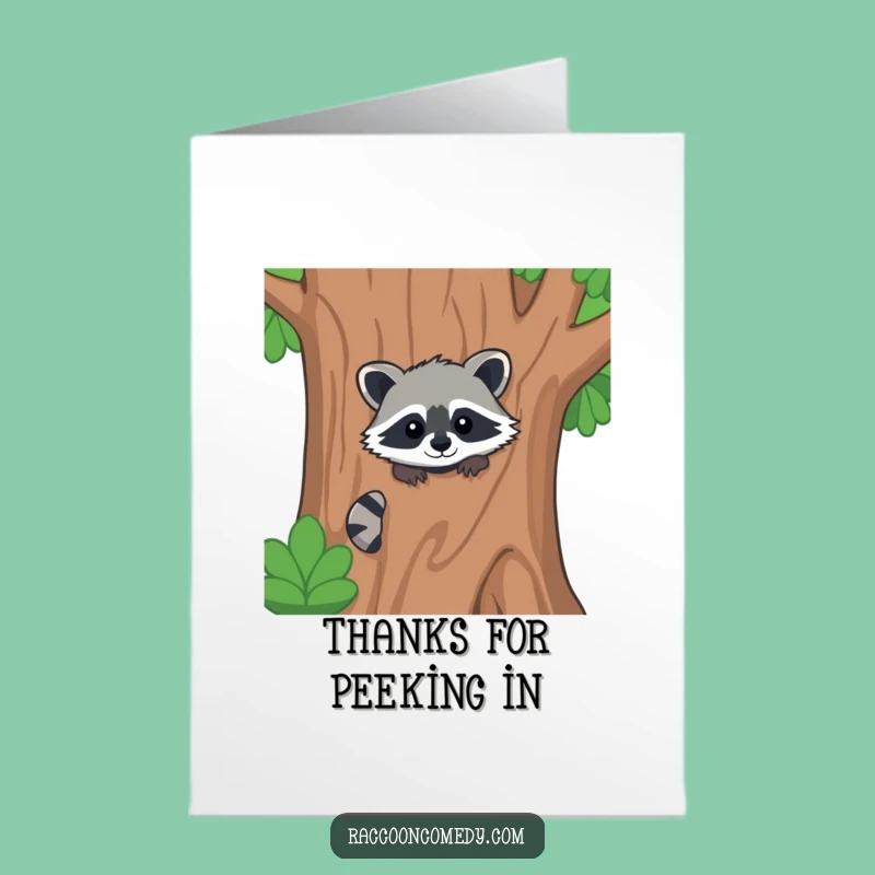 Free Printable Kawaii Raccoon Thank You Card: A Hidden Gift of Thanks!