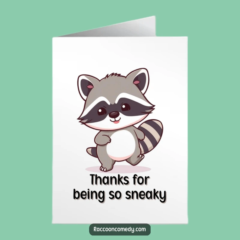 Free Printable Kawaii Raccoon Thank You Card: A Stealthy Surprise of Gratitude!