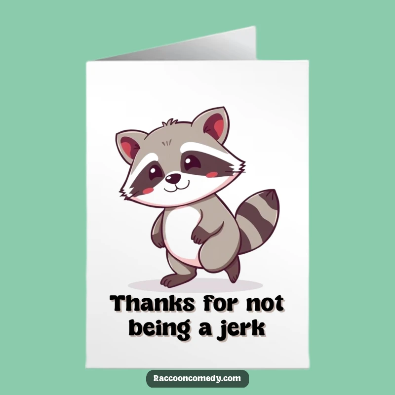 Free Printable Thank You Card: Kawaii Raccoon Grins Gifted!