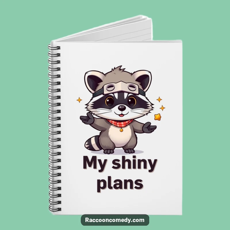 Funny Kawaii Raccoon Juggling Notebook: Cute Bandit Journal for Ideas