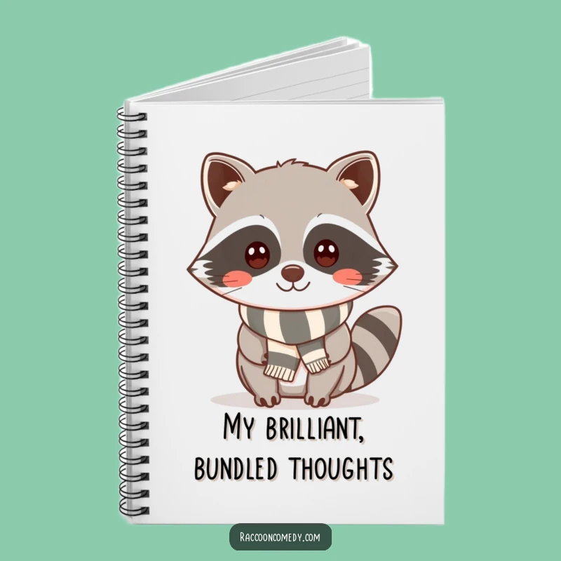 Funny Kawaii Raccoon Notebook: Jot Down Cheeky Ideas