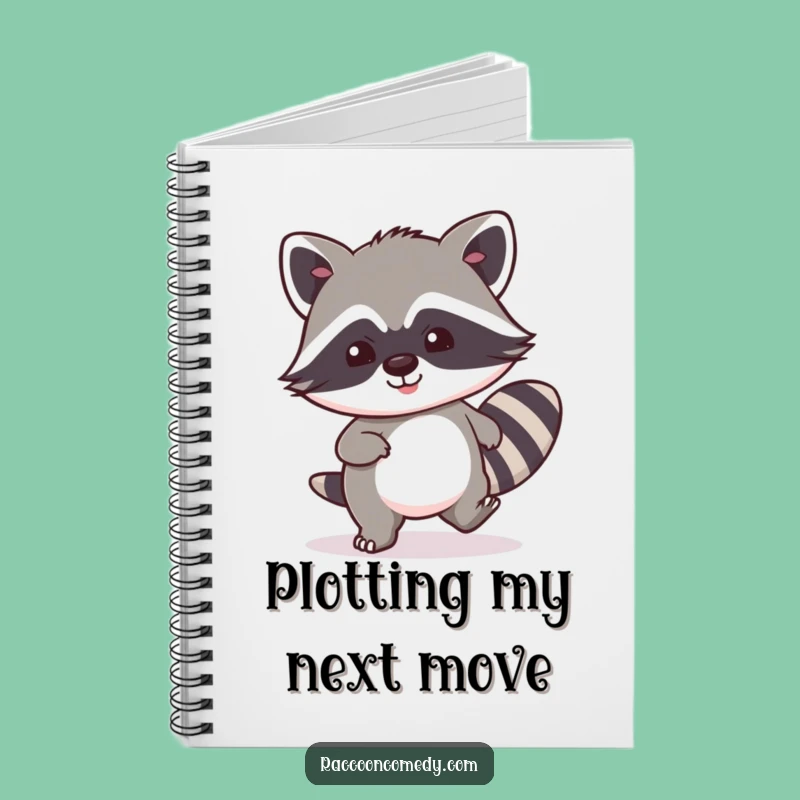Funny Kawaii Raccoon Notebook - Stealthy Notes, Perfect Funny Gift for Journaling