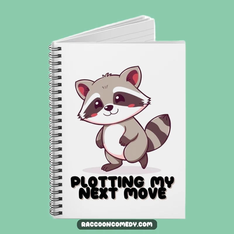 Funny Kawaii Raccoon Notebook: Jot Down Your Mischievous Ideas
