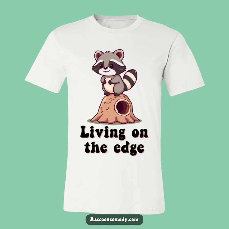 Funny Kawaii Raccoon Balance T-Shirt: Wear Your Happy Wobbles with This Humorous Tee
