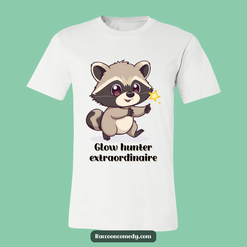 Funny Playful Raccoon T-Shirt, Enchanting Gift for the Curious Spirit