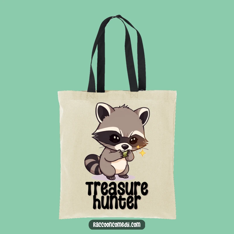Funny Raccoon Tote Bag: Stylish Masked Bandit Thief Accessory, Chic and Funny Gift