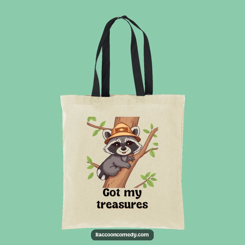 Funny Raccoon Explorer Tote Bag - Carry Your Adventures in Style!